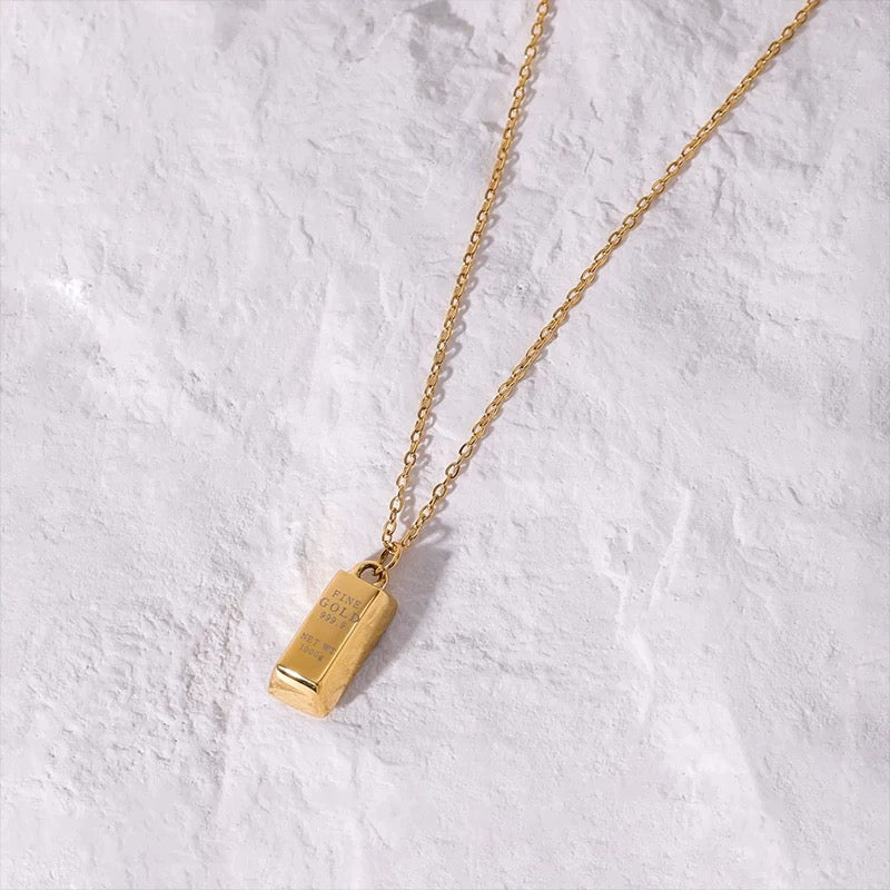 10K Gold Wealthy Nuggets Necklace