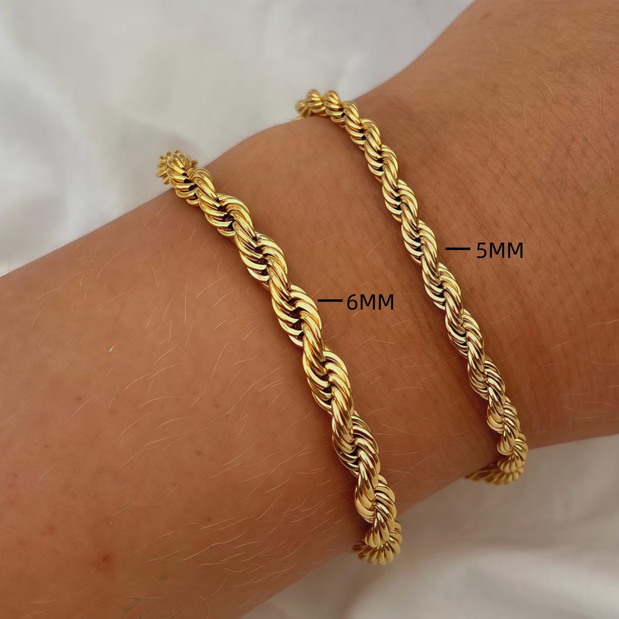 14K Gold Petal Twist Bracelet
