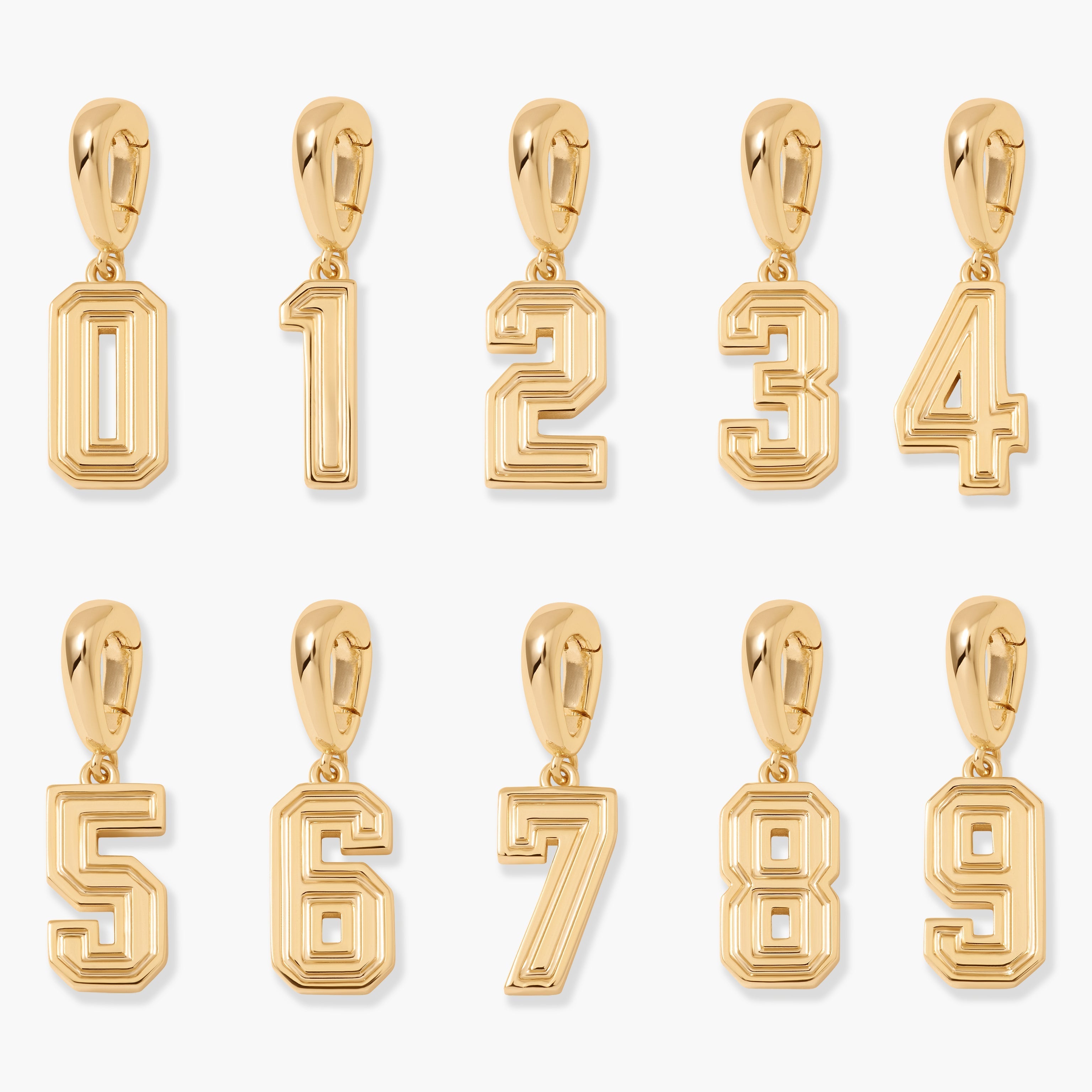 14K Gold Numeria Charm