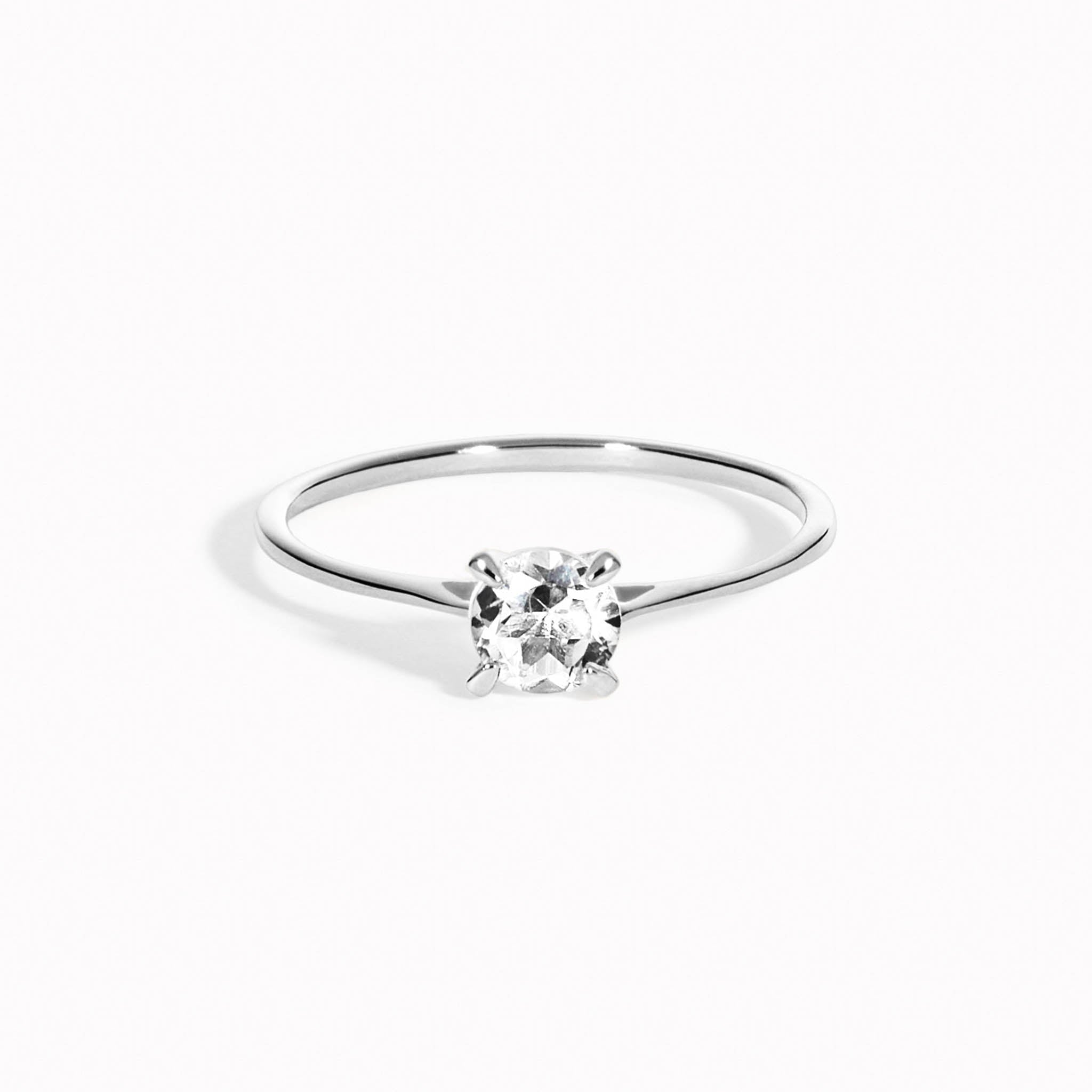 Pure Round Topaz Ring