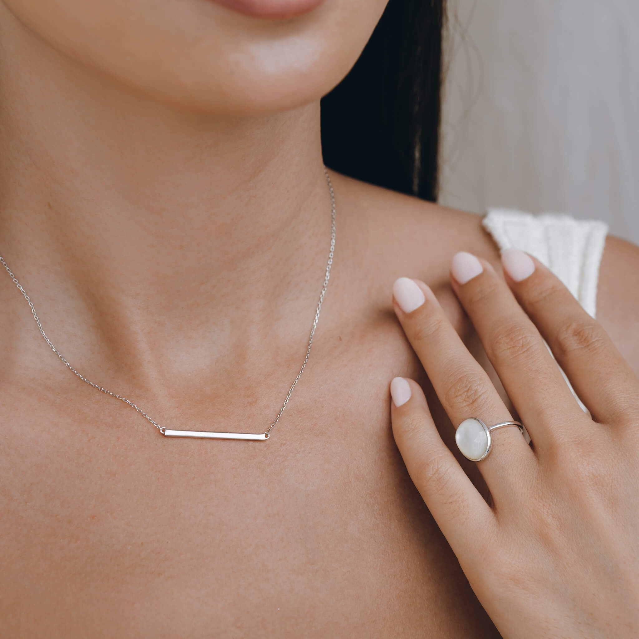 Luminous MOP Statement Ring