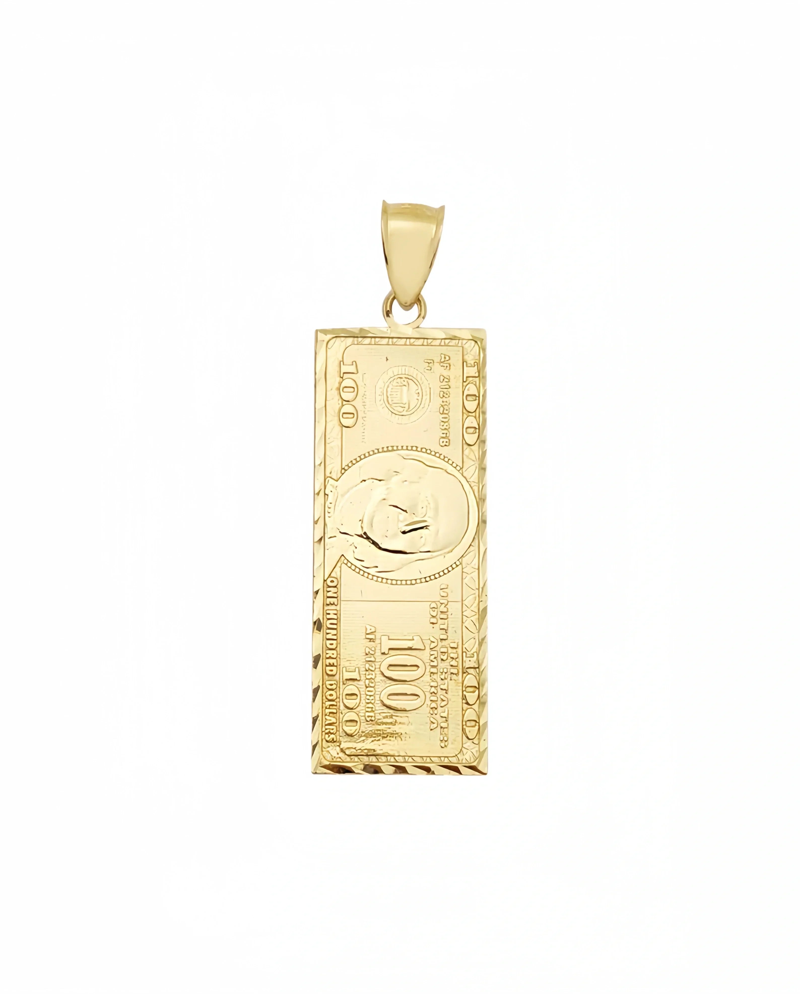 14K Gold Wealthy Dollar Necklace