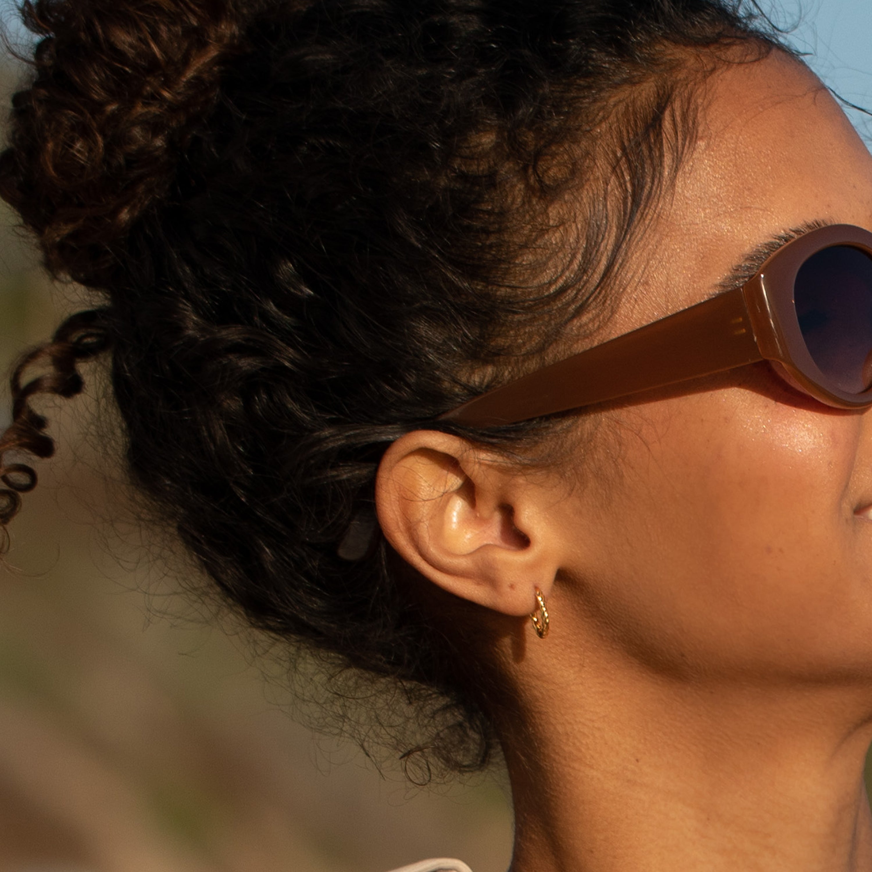 14K Gold Elara Classic Hoops