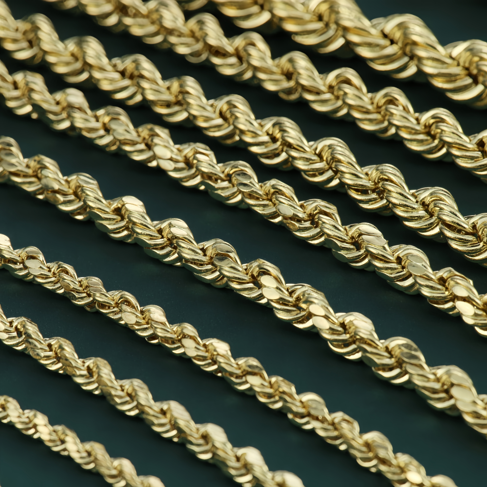 14K Gold Classic Rope Chain