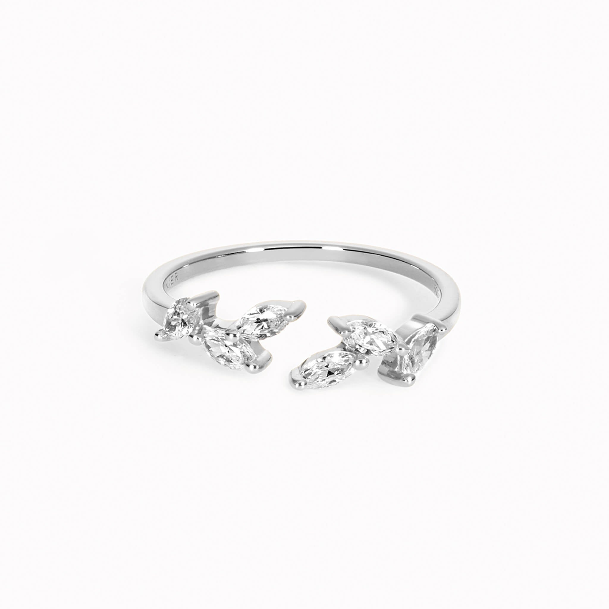 "Celestial Wreath" Marquise Halo Ring