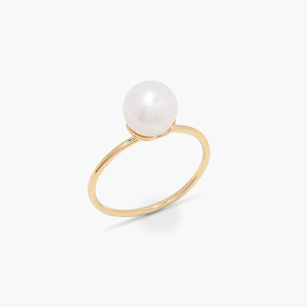 14K Gold Luna Mother of Pearl Ring