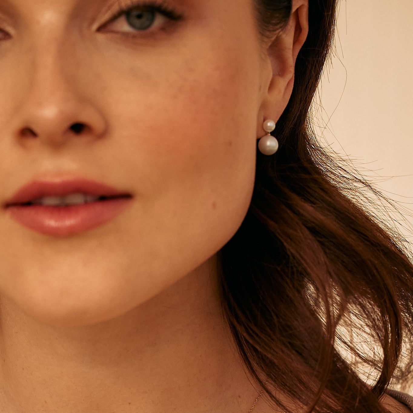 14K Gold Aurelle Pearl Drop Earrings