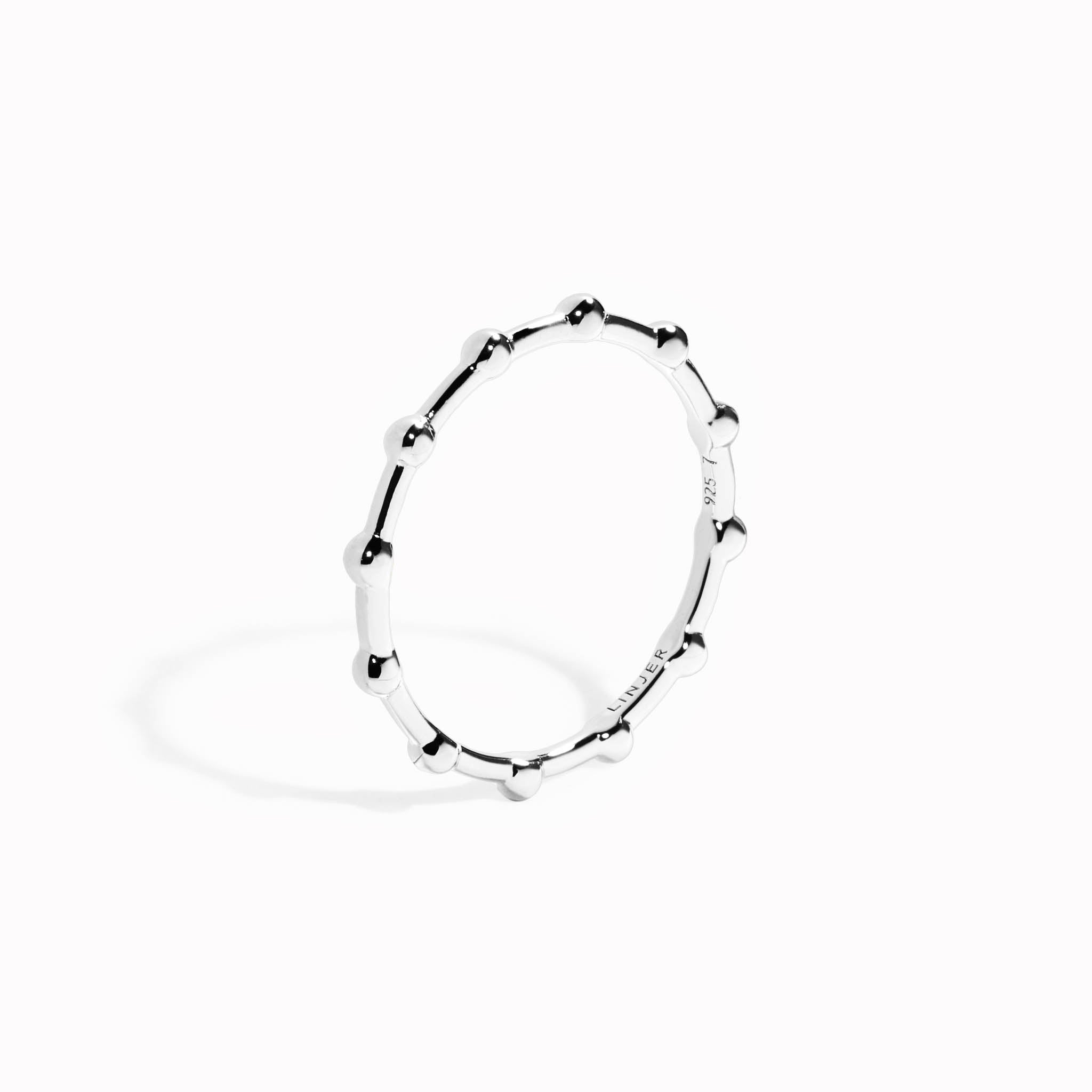 Raanhil Beaded Silver Ring