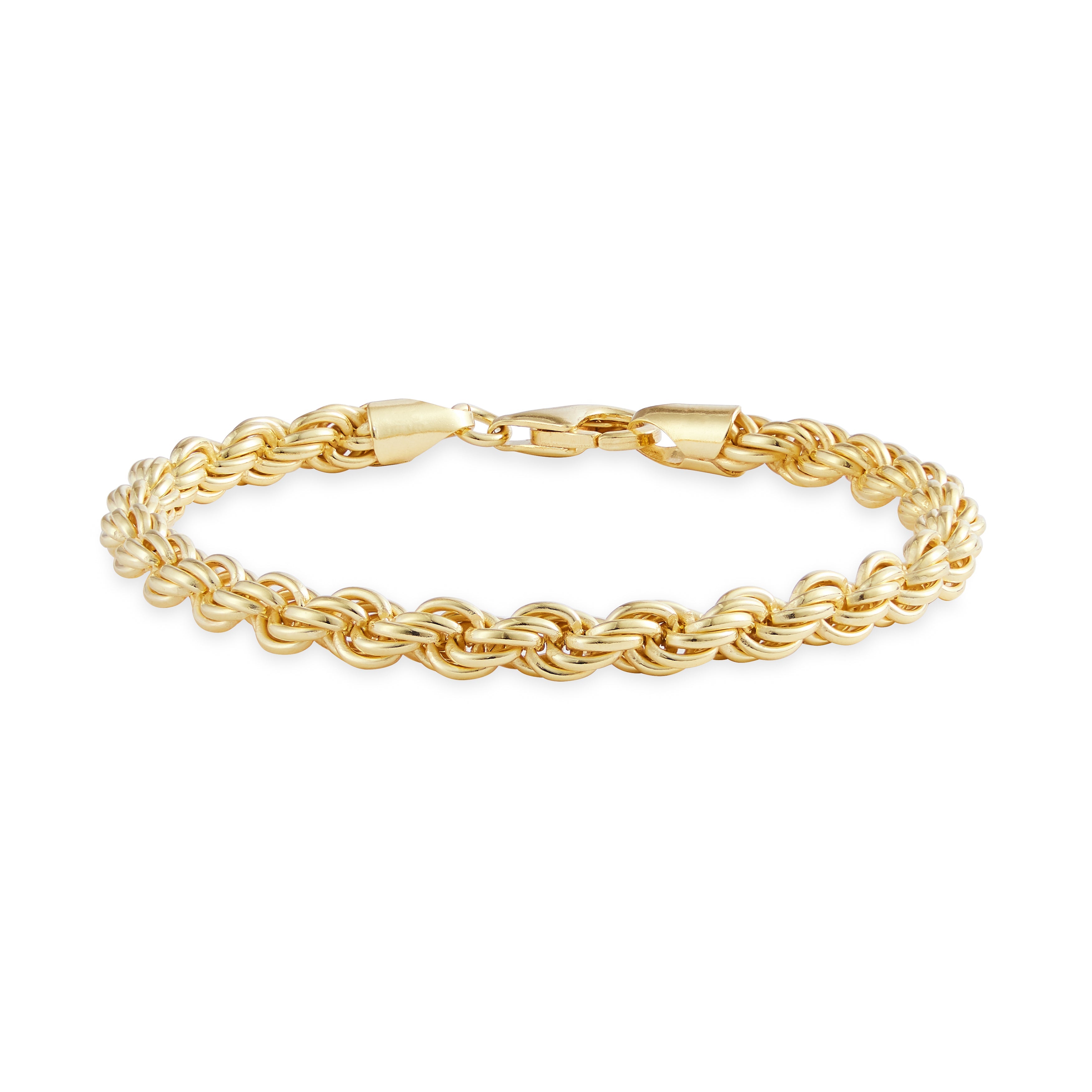 14K Gold Petal Twist Bracelet