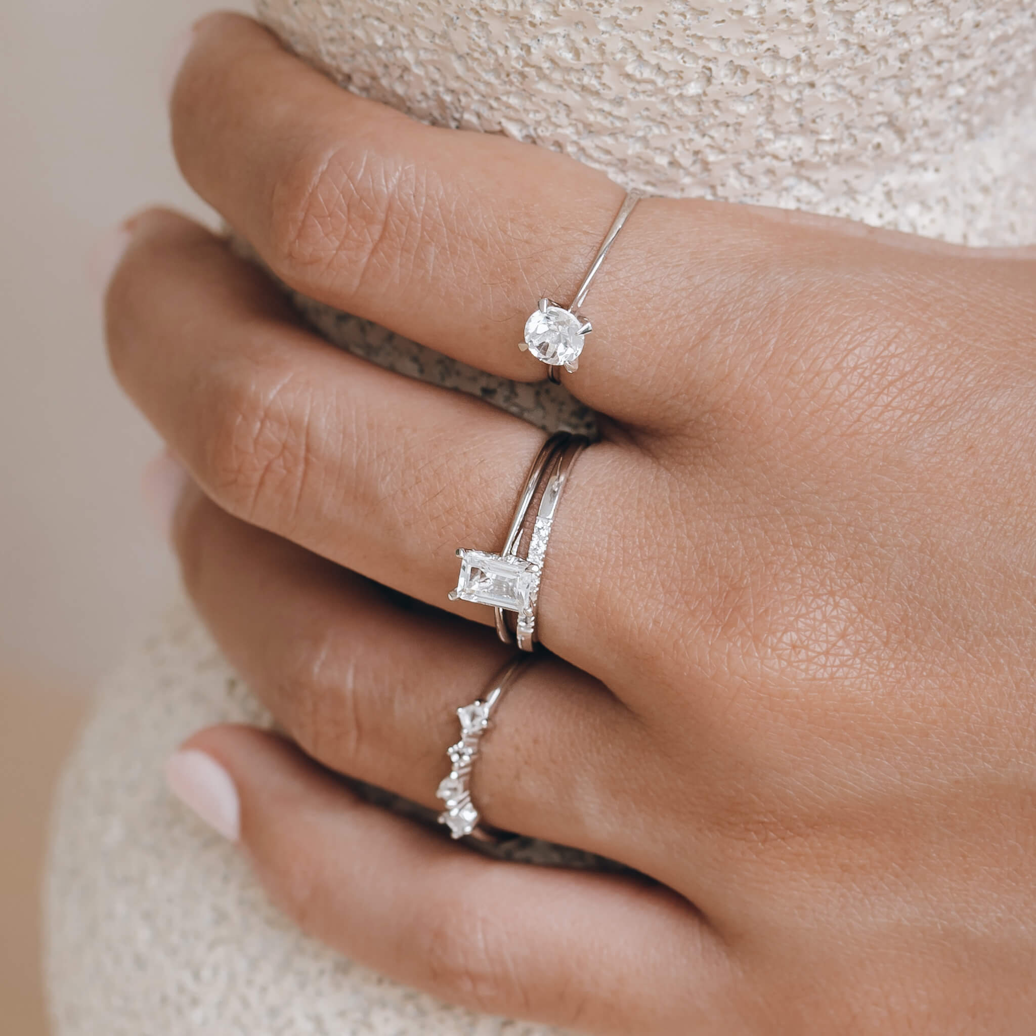 Pure Round Topaz Ring