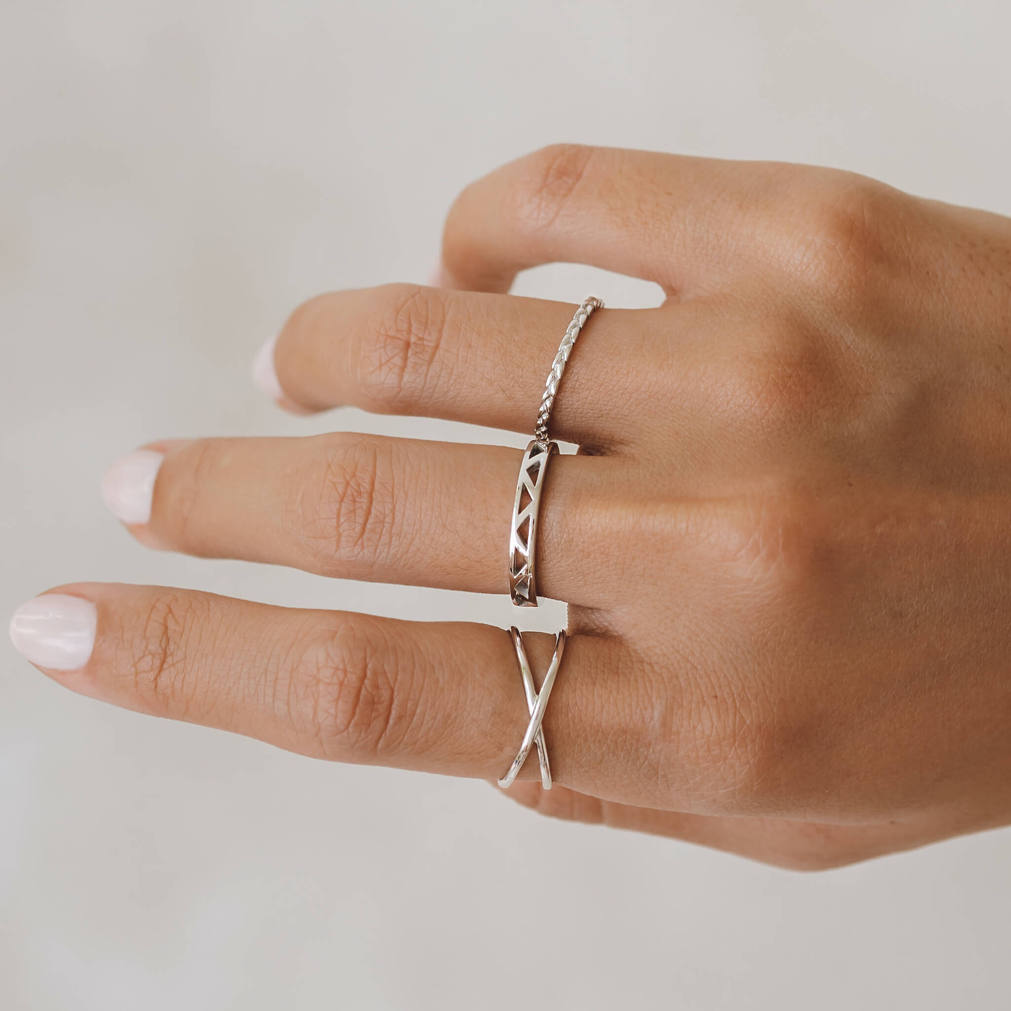 Dainty Braid Stacking Ring