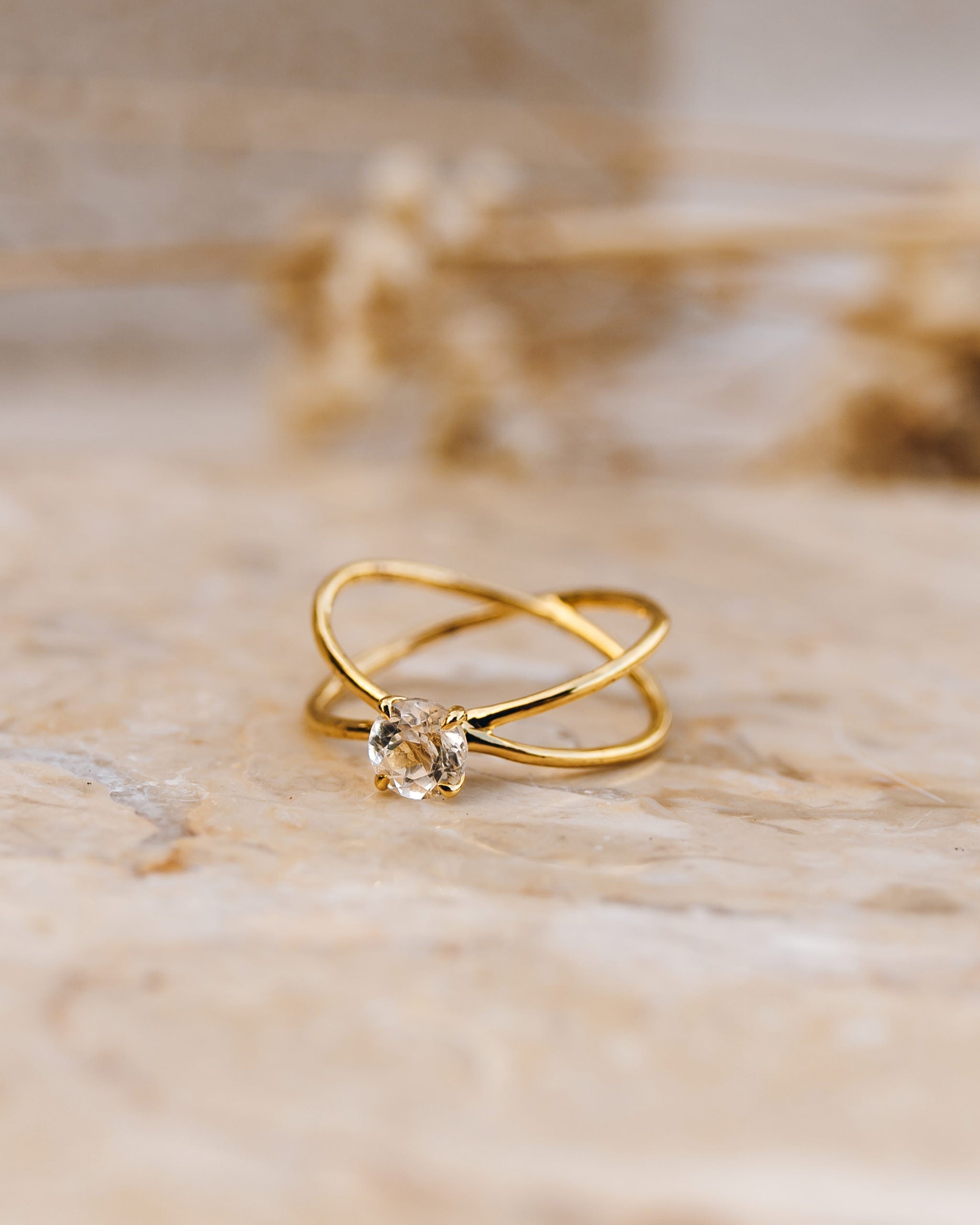 Aura Cross Over Ring